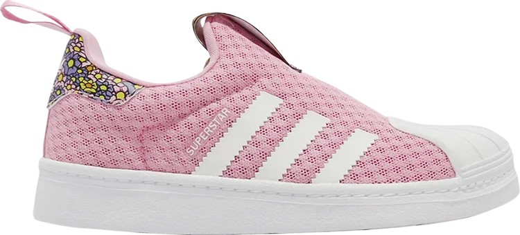 Adidas Disney x Superstar 360 Little Kid sneakers, pink