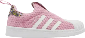 Adidas Disney x Superstar 360 Little Kid sneakers, pink