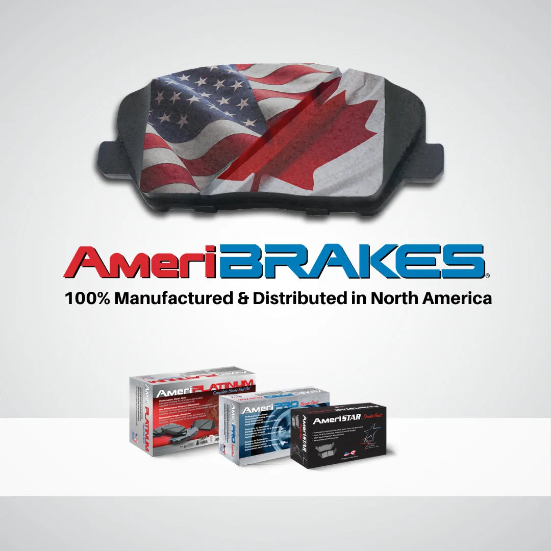 AmeriPRO Brake Pads Parking Shoes For Promaster 1500 14-21 W/ Rear Solid Rotors