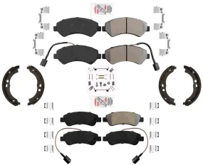 AmeriPRO Brake Pads Parking Shoes For Promaster 1500 14-21 W/ Rear Solid Rotors