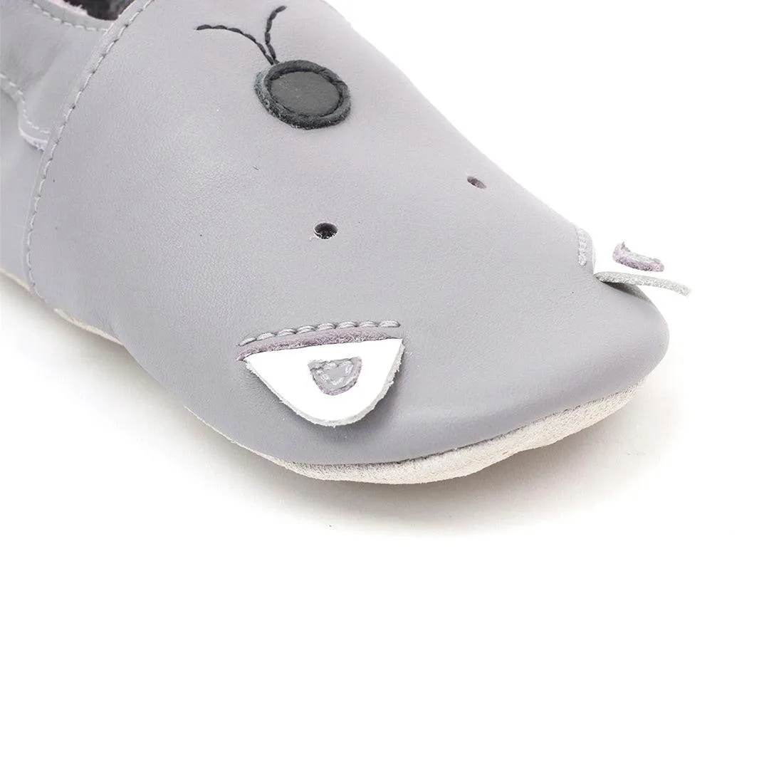 Bobux Soft Sole Woof - Gull Grey