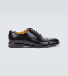 Brunello Cucinelli leather derby shoes, black