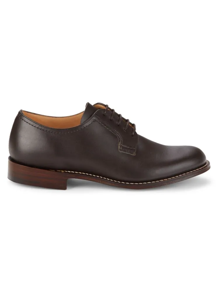 Church'S Leather Derby Shoes, Ebony