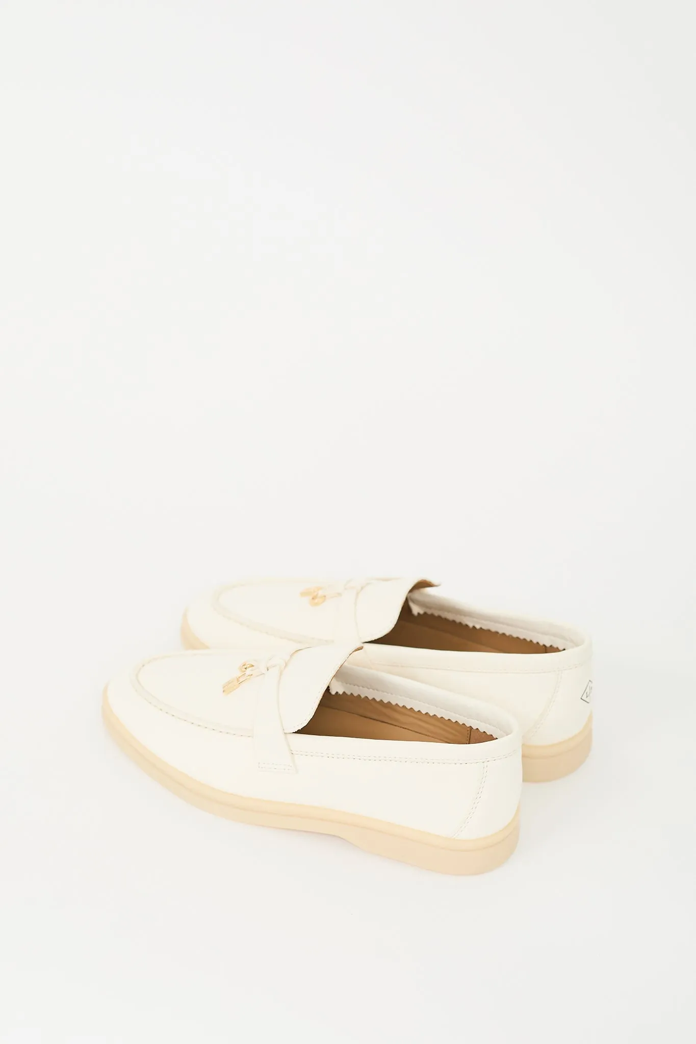 Cream Leather Summer Charms Walk Loafer