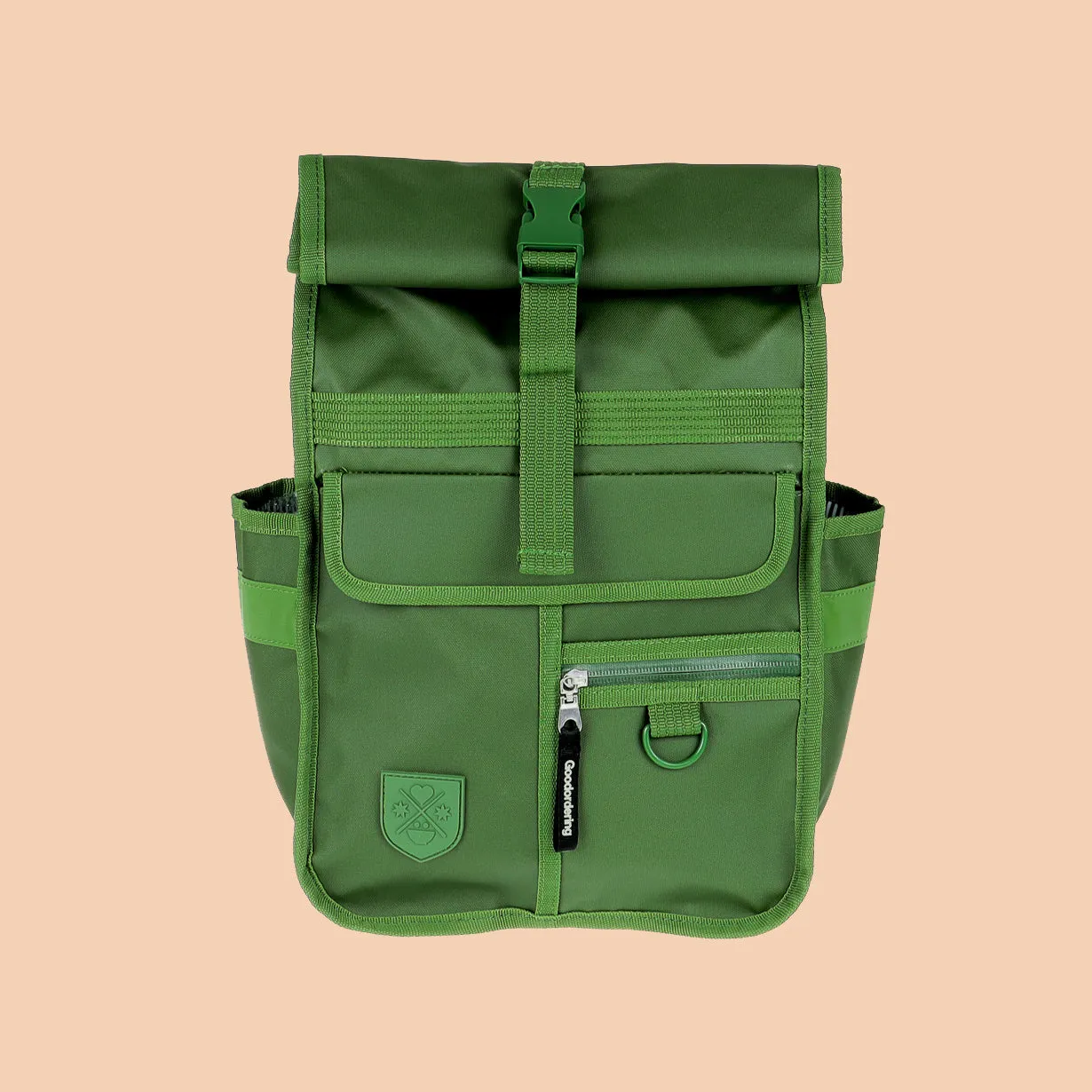 Eco Monochrome Rolltop Backpack Mini Green