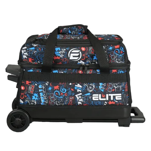 ELITE Basic Double Roller Bowling Graffiti Bowling Bag