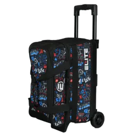 ELITE Basic Double Roller Bowling Graffiti Bowling Bag