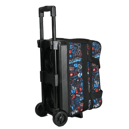 ELITE Basic Double Roller Bowling Graffiti Bowling Bag