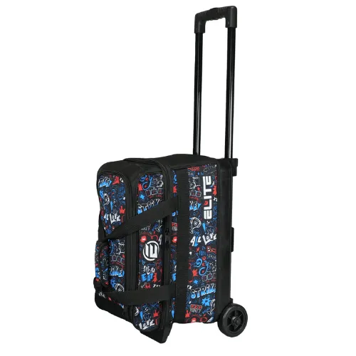 ELITE Basic Double Roller Bowling Graffiti Bowling Bag