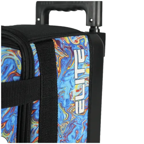 ELITE Basic Single Roller Blue Swirl Bowling Bag