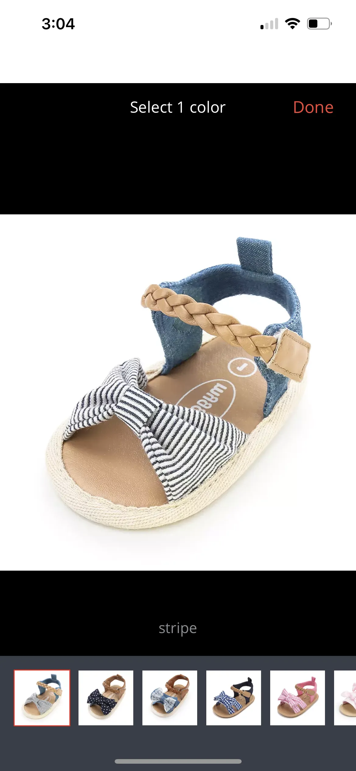 FARRAH - BRAIDED BABY SHOES - BLUE & TAN