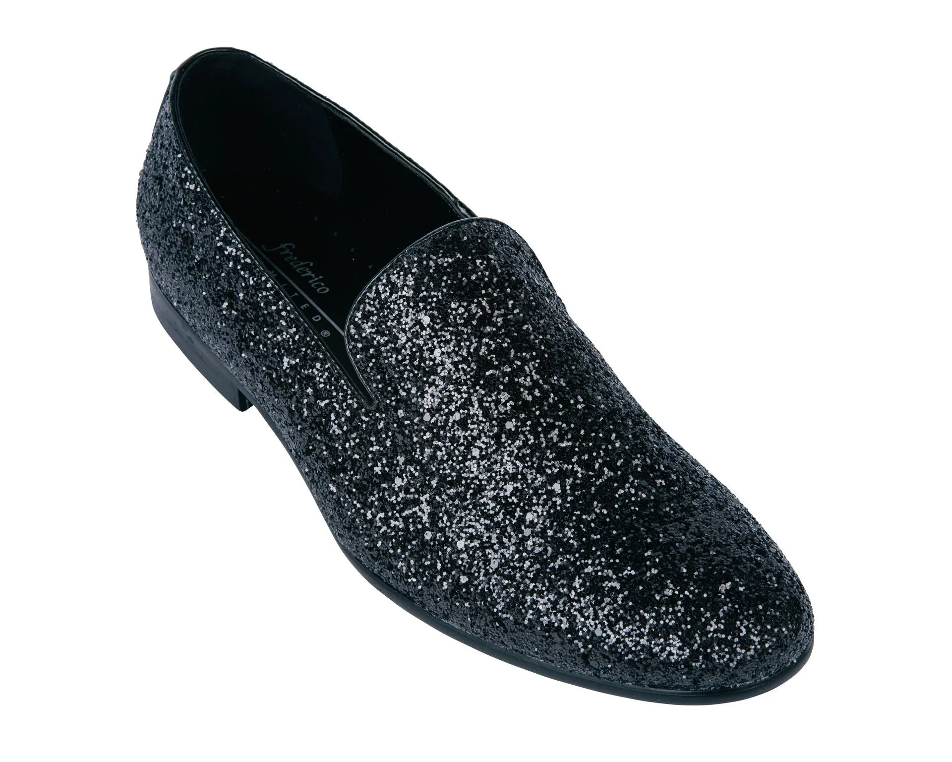 Frederico Leone FS-350 Sparkle Fancy ShoesI Black