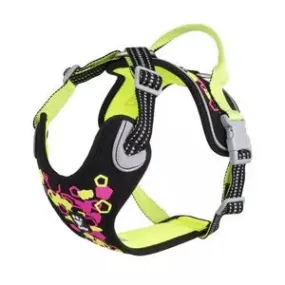 Hurtta Weekend Warrior Neon Dog Harness Licorice 45-60cm