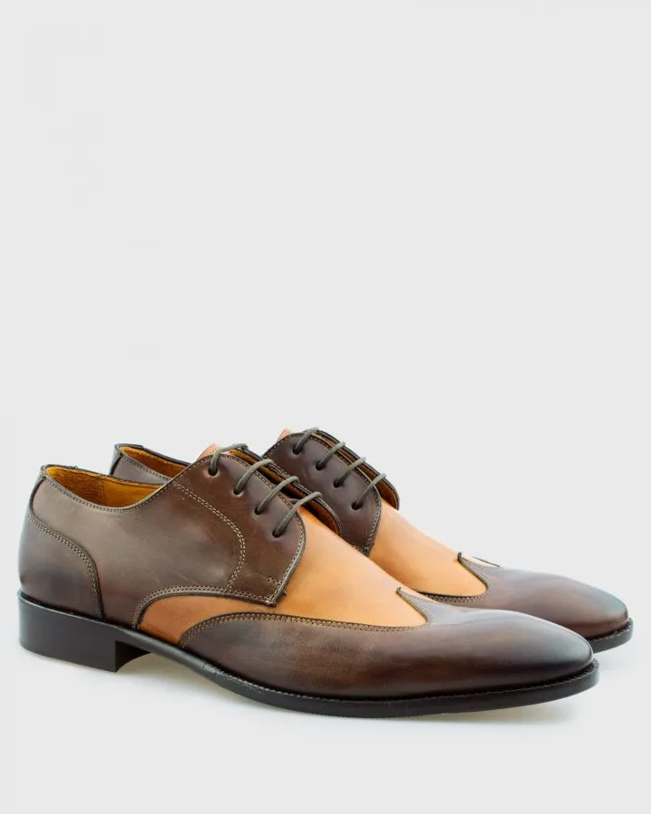 IMASCI 8450VIT BRANDY TWO TONE DERBY SHOE