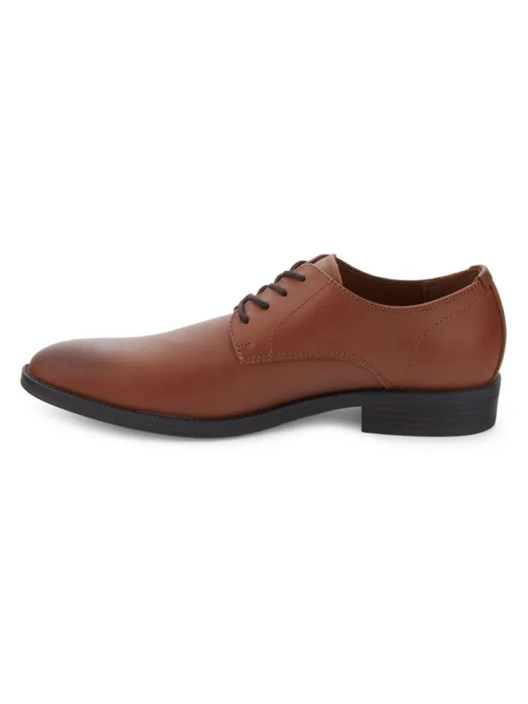 Jack Calvin Klein Leather Derby Shoes, Light Brown