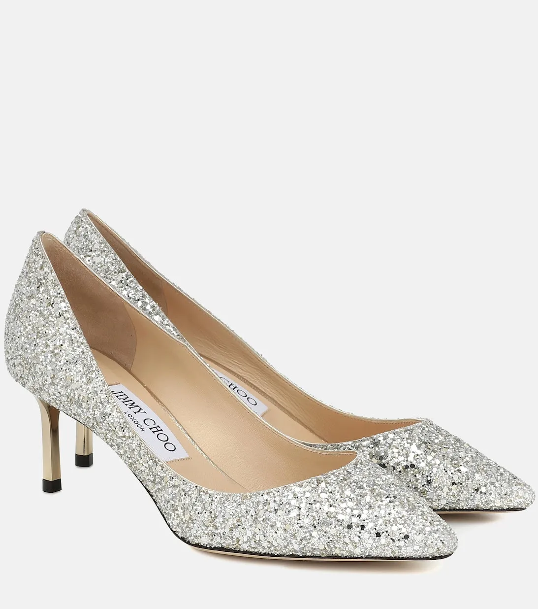 Jimmy Choo Romy 60 Glitter Pumps, Metallic