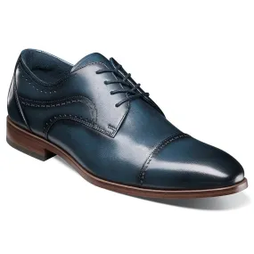 Men's Bryant Medium/Wide Cap Toe Stacy Adams Oxford Shoes, Blue