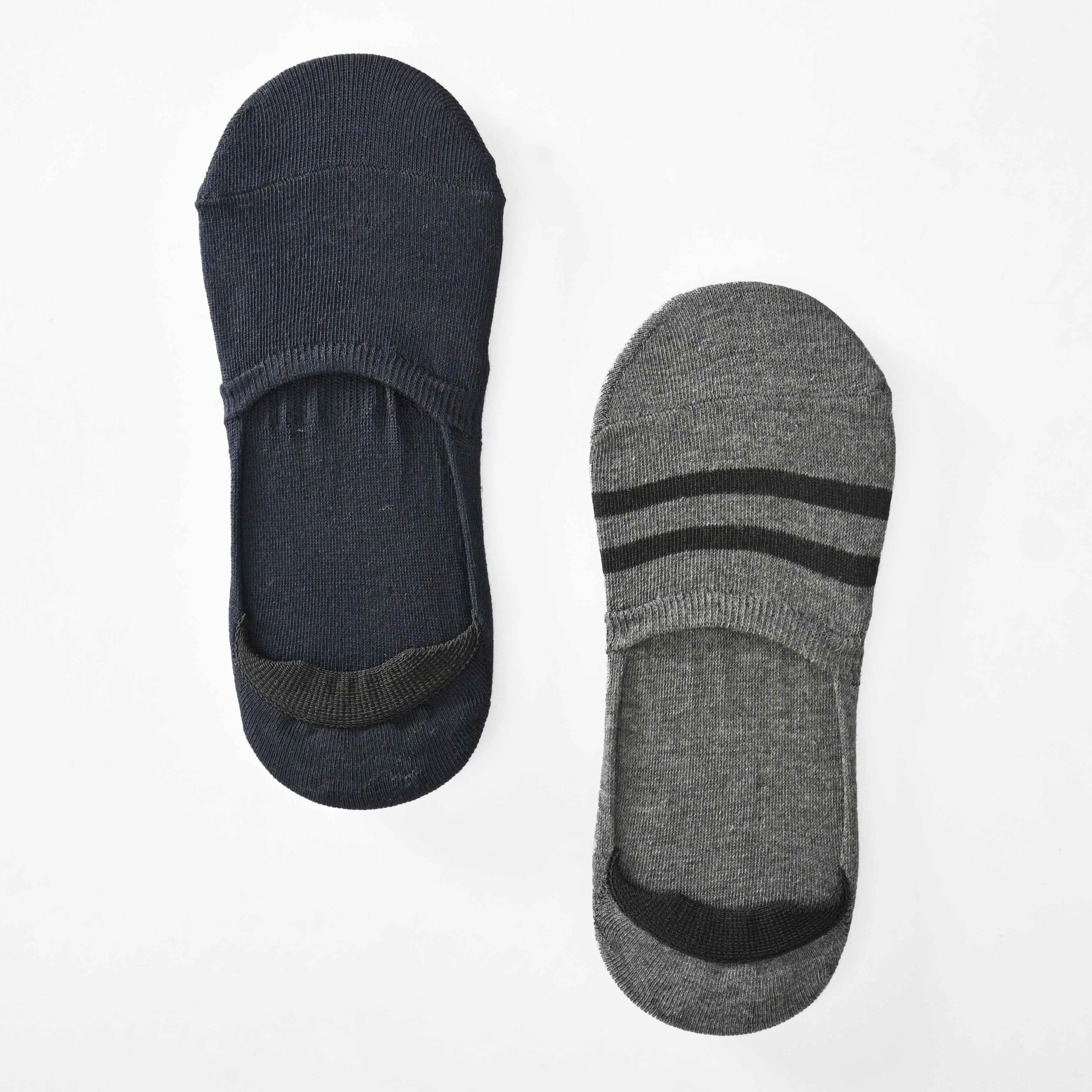 Men's Cotton Invisible Socks - Pack of 2 Pairs