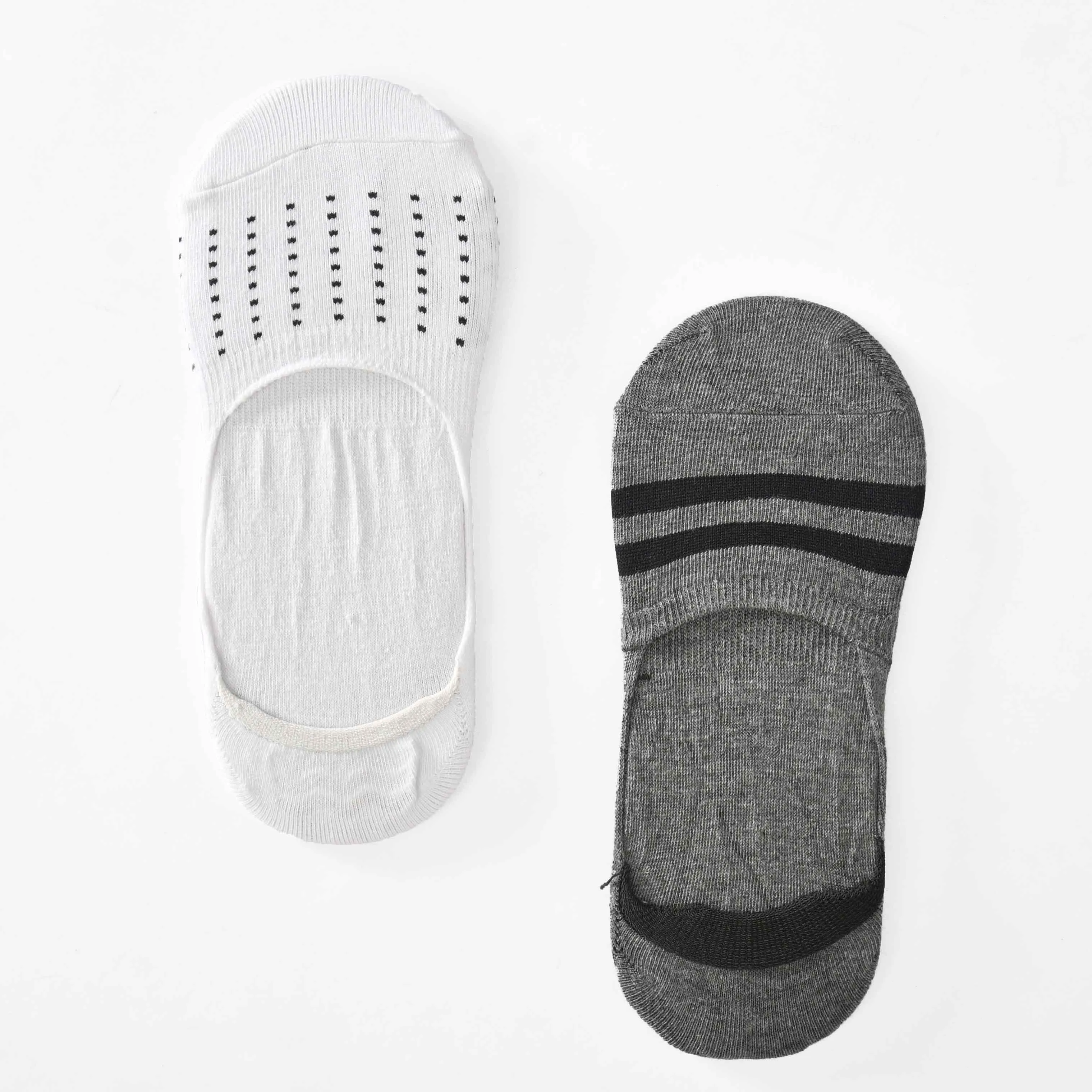 Men's Cotton Invisible Socks - Pack of 2 Pairs