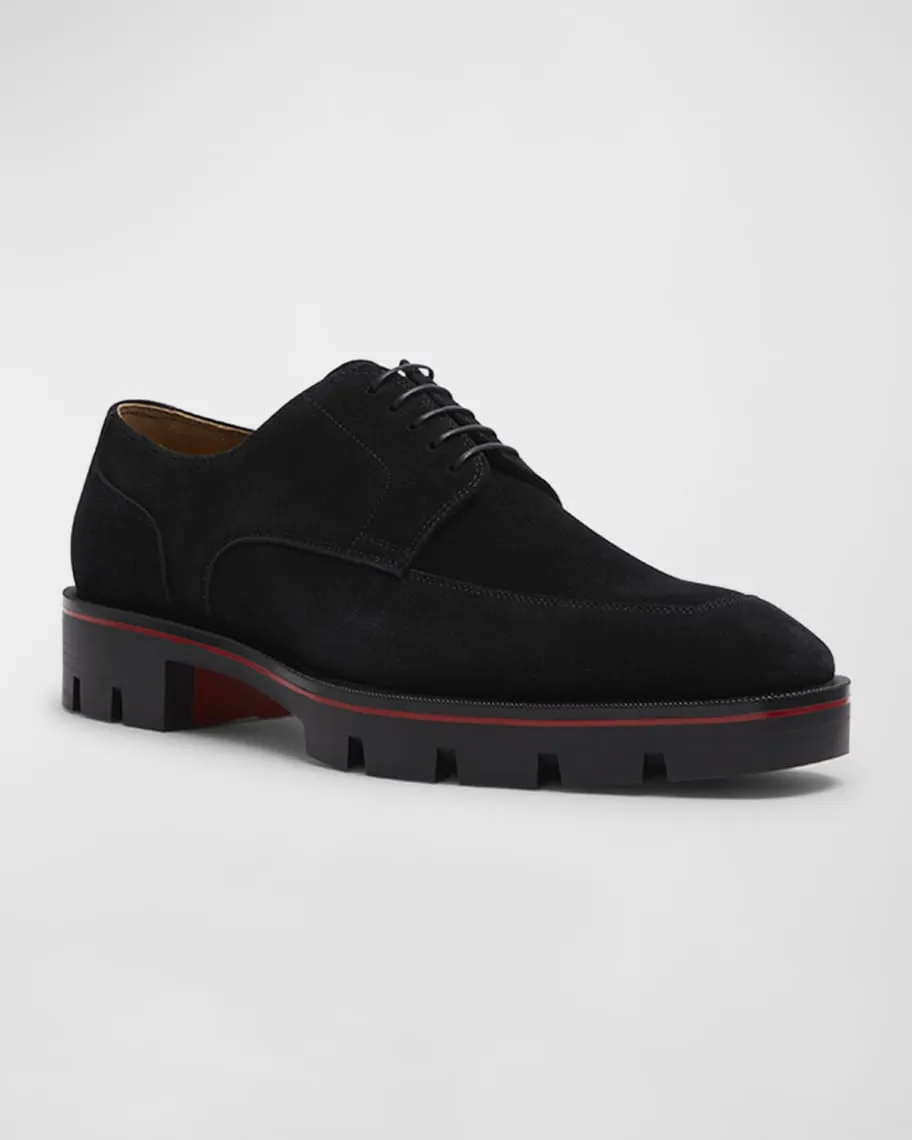 Men's Davisol Lug Sole Christian Louboutin Derby Shoes