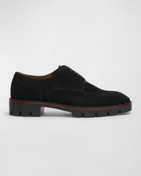 Men's Davisol Lug Sole Christian Louboutin Derby Shoes