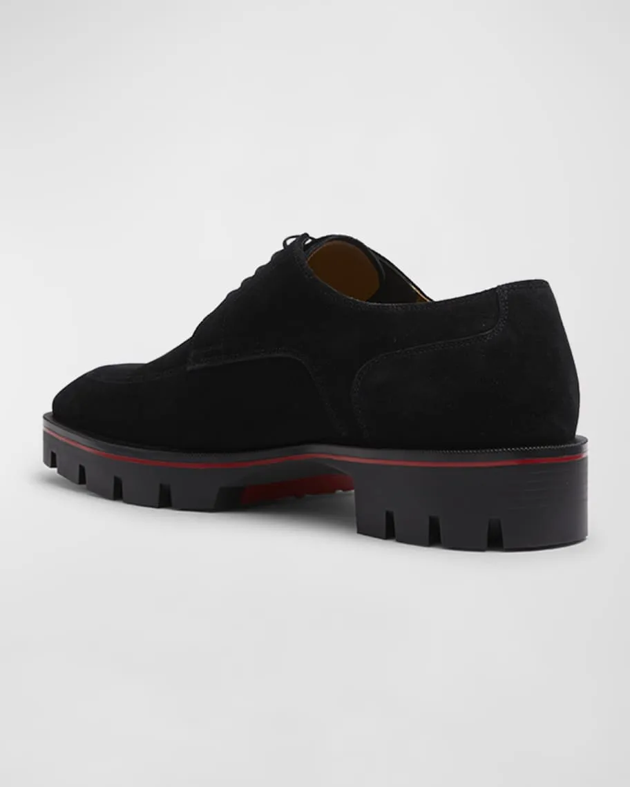 Men's Davisol Lug Sole Christian Louboutin Derby Shoes