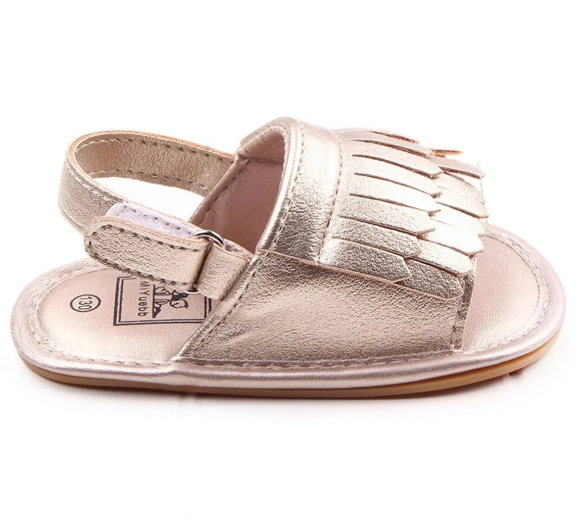 MILA - TASSEL BABY SHOES - TAN