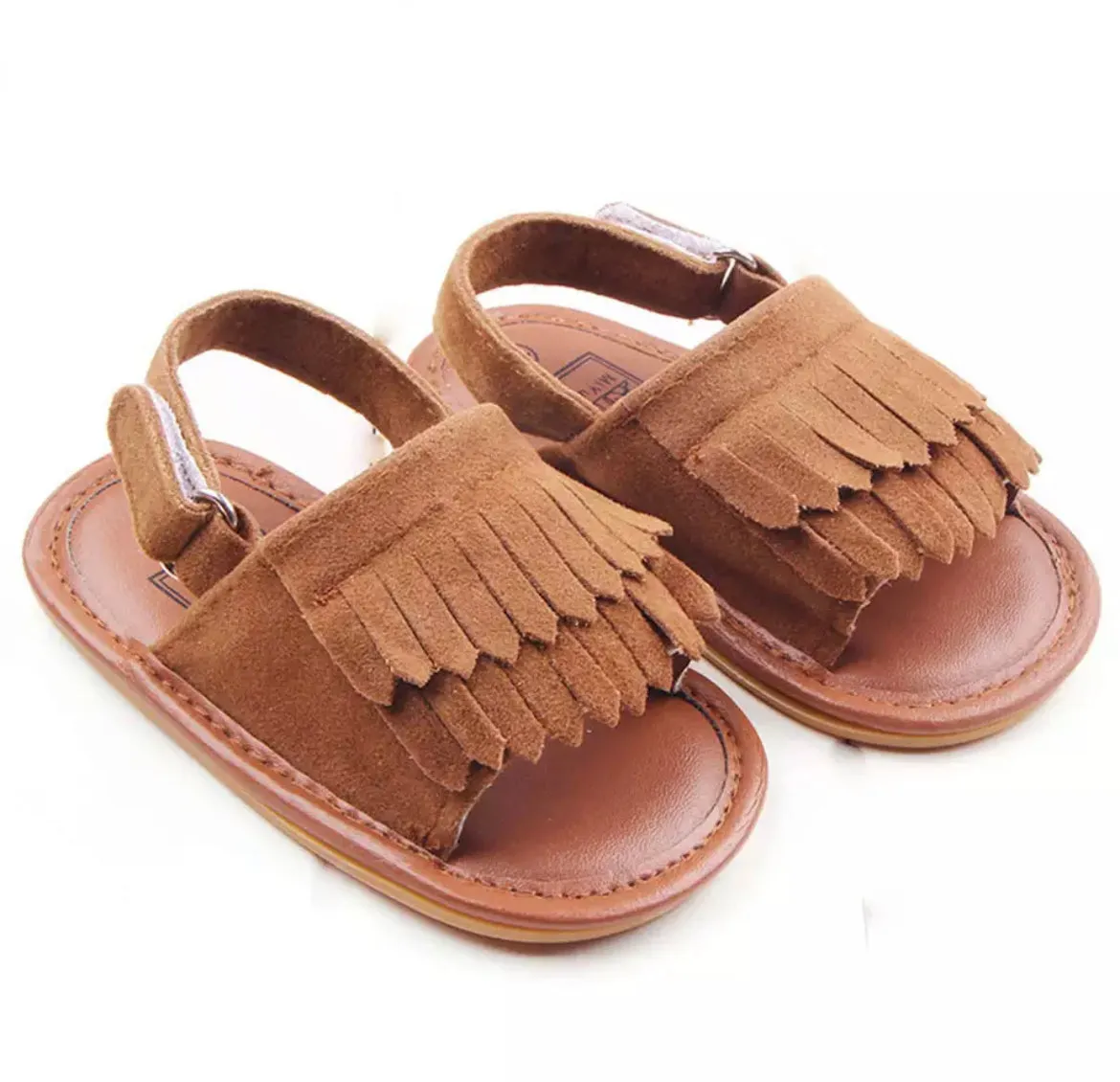 MILA - TASSEL BABY SHOES - TAN