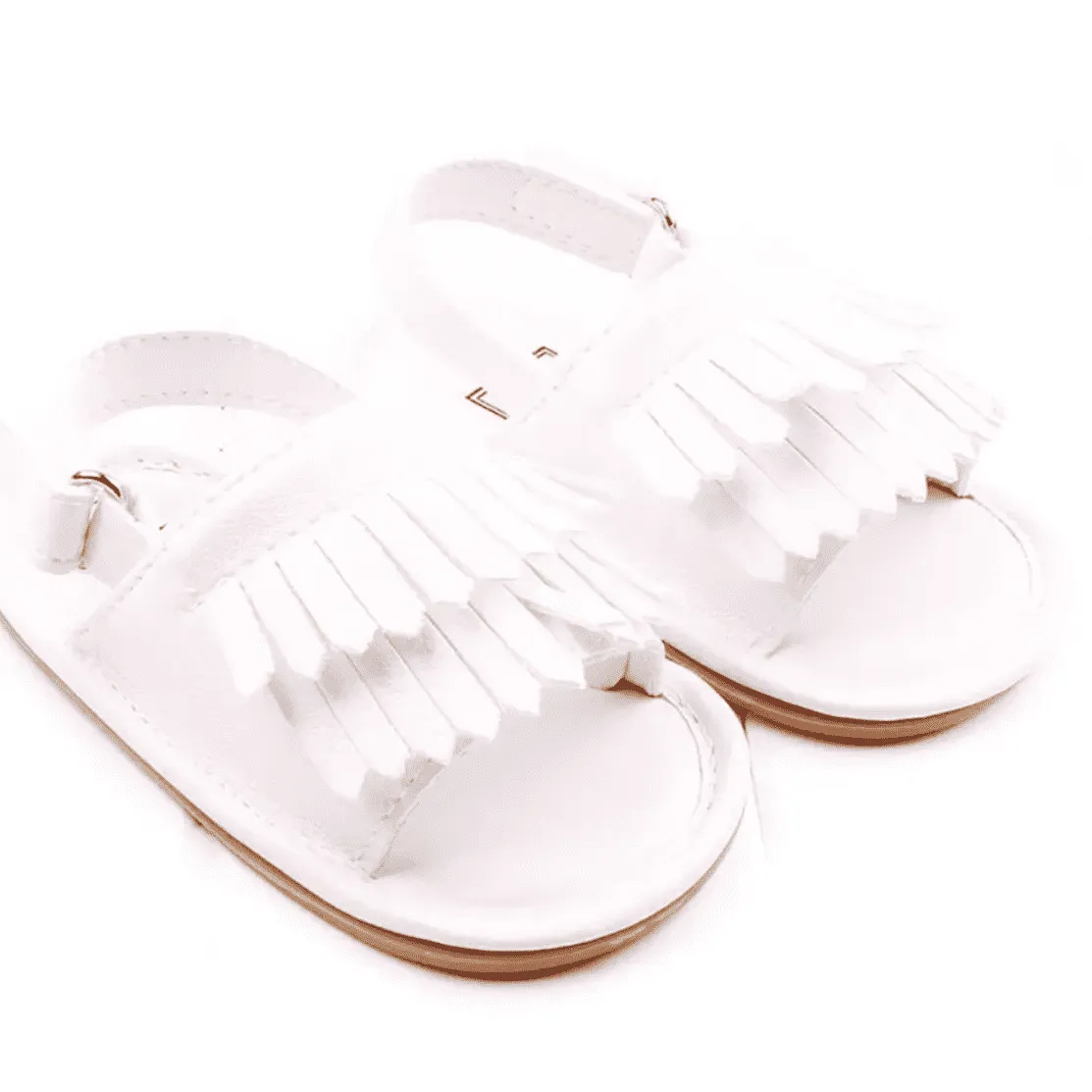 MILA - TASSEL BABY SHOES - WHITE