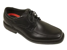 Rockport 24708 100% Leather Upper Boy's Shoe - Oxford - Apron Toe - Black