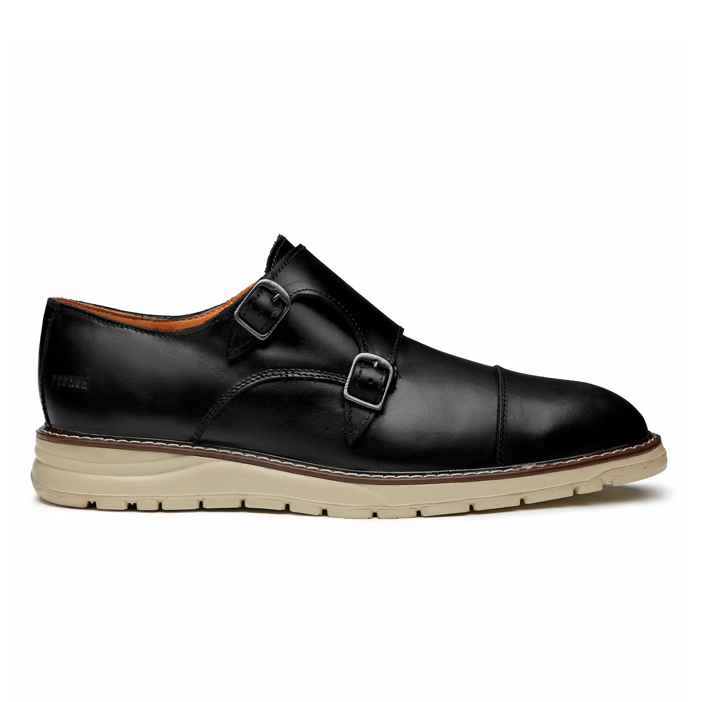 STEEL TOE MONK STRAP SHOE GRAND BLACK