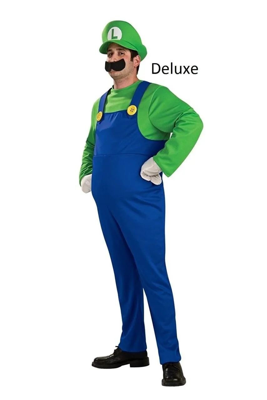 Super Mario Bros Adult Luigi Costume