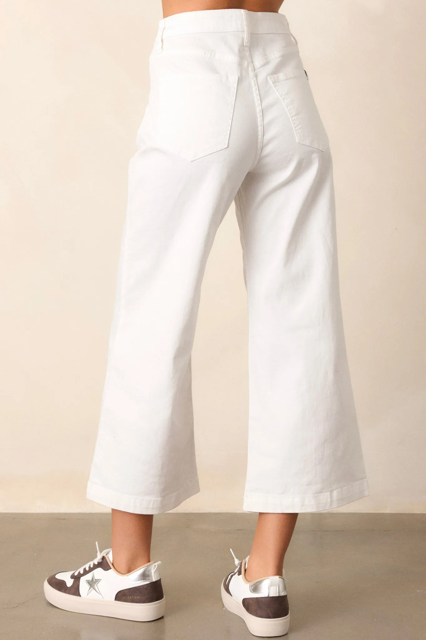 Urban Oasis White Cropped Flare Jeans