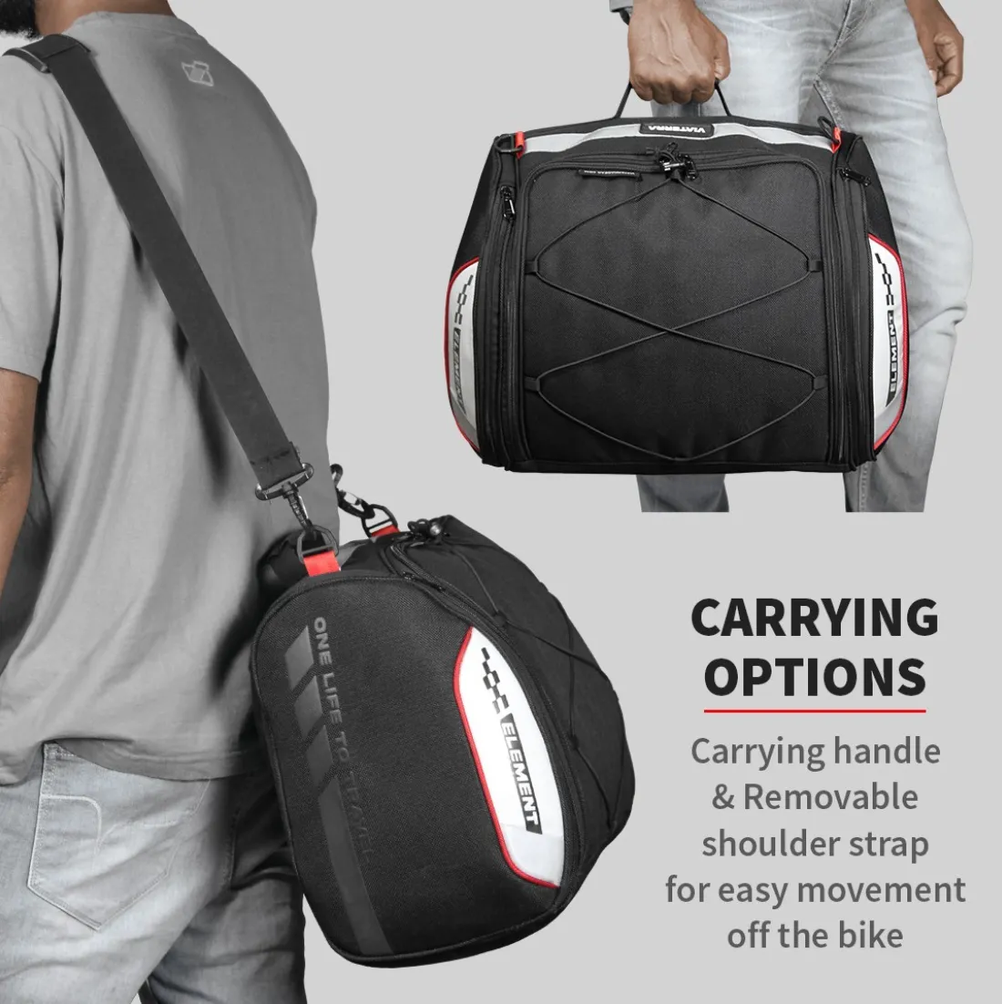 ViaTerra Element Motorcycle Tail Bag (VT-ELE)