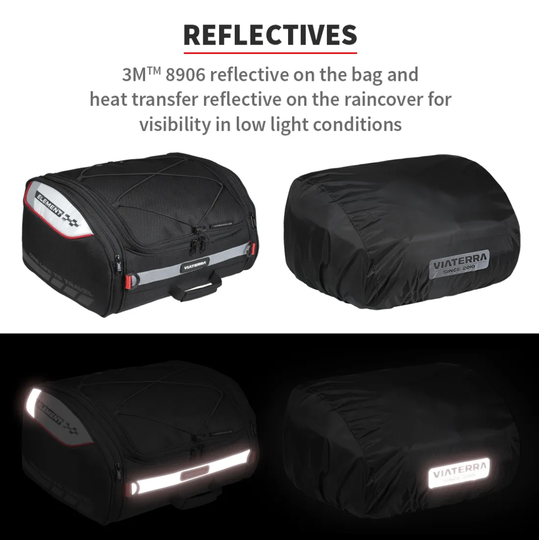 ViaTerra Element Motorcycle Tail Bag (VT-ELE)