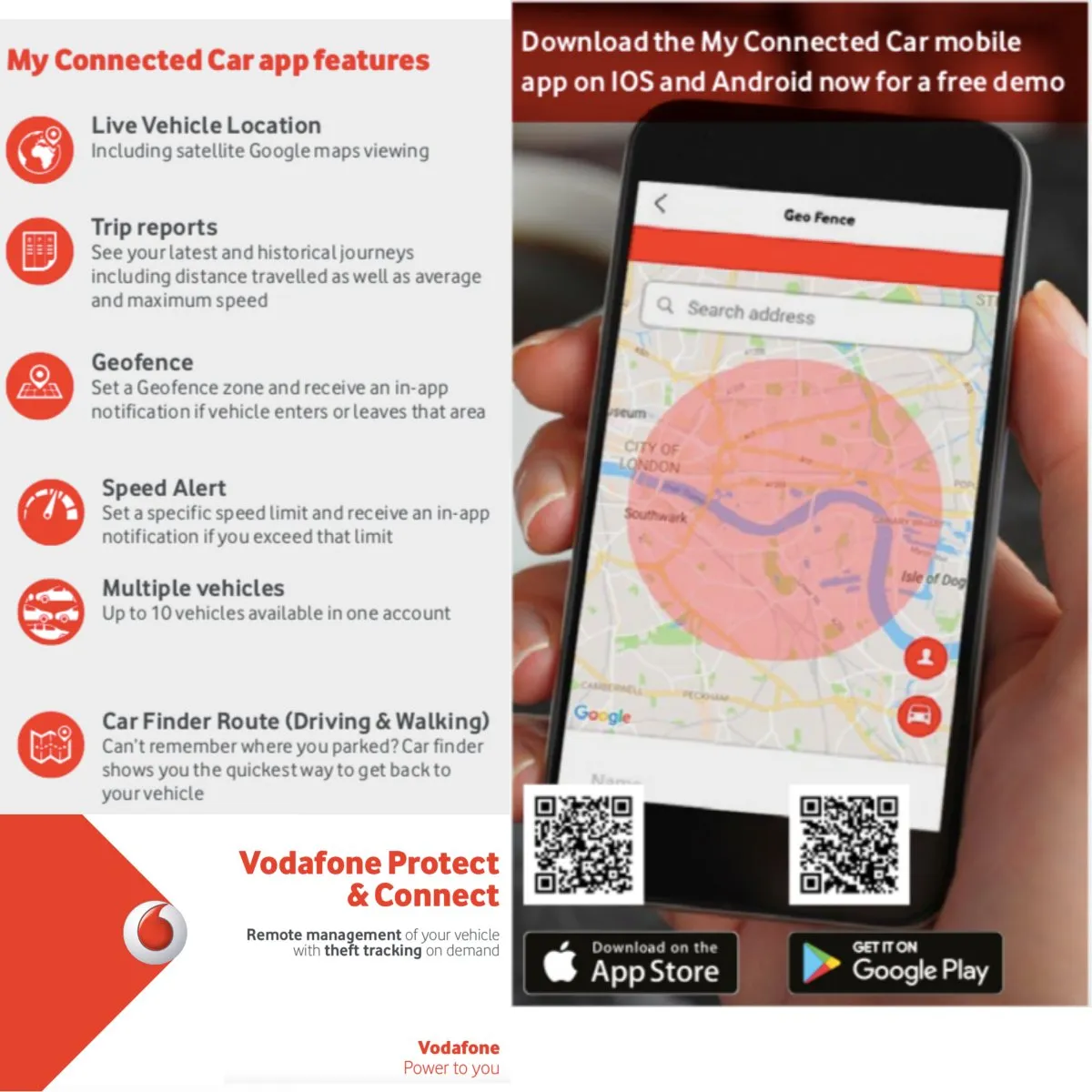 Vodafone Protect & Connect 5. CAT 5 Insurance Tracker